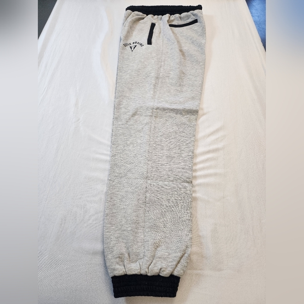 NWT Title Boxing Men's Gray Black Sweatpants Jogger, sz Large - Picture 10 of 13